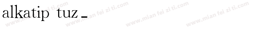 alkatip tuz字体转换
